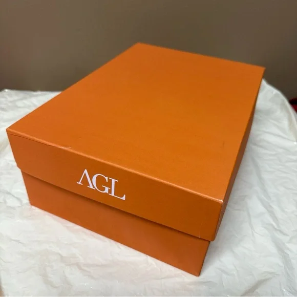AGL Attilio Giusti Leombruni Empty Shoe Replacement Box 12.25 X8.75 X4.5” Orange - Picture 2 of 9